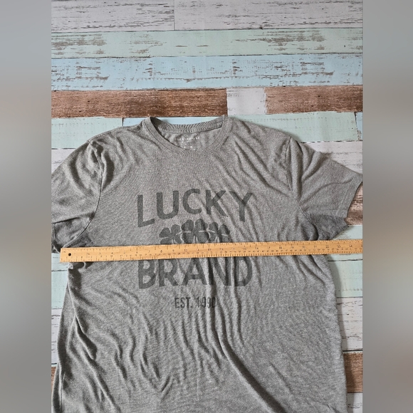 Lucky Brand Gray Short Sleeve Graphic Tee - Picture 2 of 3